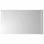 vidaXL Zrkadlo do kúpeľne s LED Priehľadná 70 x 40 cm tvrdené sklo – Obrázok 2