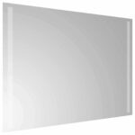 vidaXL Zrkadlo do kúpeľne s LED Priehľadná 70 x 50 cm tvrdené sklo – Obrázok 4