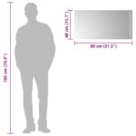vidaXL Zrkadlo do kúpeľne s LED Priehľadná 80 x 40 cm tvrdené sklo – Obrázok 6