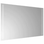 vidaXL Zrkadlo do kúpeľne s LED Priehľadná 80 x 50 cm tvrdené sklo – Obrázok 4