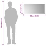vidaXL Zrkadlo do kúpeľne s LED Priehľadná 90 x 40 cm tvrdené sklo – Obrázok 6