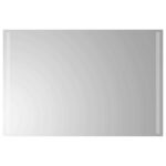 vidaXL Zrkadlo do kúpeľne s LED Priehľadná 90 x 60 cm tvrdené sklo – Obrázok 2