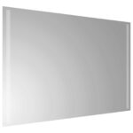 vidaXL Zrkadlo do kúpeľne s LED Priehľadná 90 x 60 cm tvrdené sklo – Obrázok 4