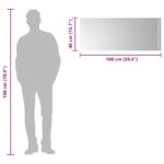 vidaXL Zrkadlo do kúpeľne s LED Priehľadná 100 x 40 cm tvrdené sklo – Obrázok 6