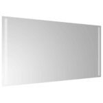 vidaXL Zrkadlo do kúpeľne s LED Priehľadná 100 x 60 cm tvrdené sklo – Obrázok 4