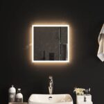 vidaXL Zrkadlo do kúpeľne s LED Priehľadná 40 x 40 cm tvrdené sklo – Obrázok 3