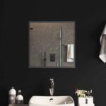 vidaXL Zrkadlo do kúpeľne s LED Priehľadná 50 x 50 cm tvrdené sklo
