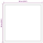 vidaXL Zrkadlo do kúpeľne s LED Priehľadná 60 x 60 cm tvrdené sklo – Obrázok 5