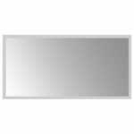 vidaXL Zrkadlo do kúpeľne s LED Priehľadná 60 x 30 cm tvrdené sklo – Obrázok 2