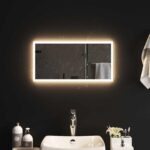 vidaXL Zrkadlo do kúpeľne s LED Priehľadná 60 x 30 cm tvrdené sklo – Obrázok 3