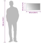 vidaXL Zrkadlo do kúpeľne s LED Priehľadná 60 x 30 cm tvrdené sklo – Obrázok 6