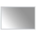 vidaXL Zrkadlo do kúpeľne s LED Priehľadná 60 x 40 cm tvrdené sklo – Obrázok 2
