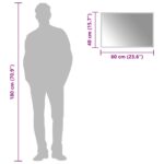 vidaXL Zrkadlo do kúpeľne s LED Priehľadná 60 x 40 cm tvrdené sklo – Obrázok 6