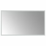 vidaXL Zrkadlo do kúpeľne s LED Priehľadná 70 x 40 cm tvrdené sklo – Obrázok 2