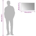 vidaXL Zrkadlo do kúpeľne s LED Priehľadná 70 x 40 cm tvrdené sklo – Obrázok 6