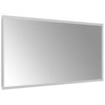 vidaXL Zrkadlo do kúpeľne s LED Priehľadná 80 x 40 cm tvrdené sklo – Obrázok 4