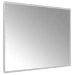 vidaXL Zrkadlo do kúpeľne s LED Priehľadná 80 x 60 cm tvrdené sklo – Obrázok 4