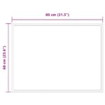 vidaXL Zrkadlo do kúpeľne s LED Priehľadná 80 x 60 cm tvrdené sklo – Obrázok 5