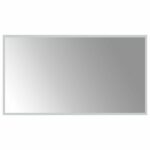 vidaXL Zrkadlo do kúpeľne s LED Priehľadná 90 x 50 cm tvrdené sklo – Obrázok 2