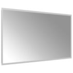 vidaXL Zrkadlo do kúpeľne s LED Priehľadná 90 x 50 cm tvrdené sklo – Obrázok 4