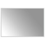vidaXL Zrkadlo do kúpeľne s LED Priehľadná 90 x 60 cm tvrdené sklo – Obrázok 2