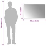 vidaXL Zrkadlo do kúpeľne s LED Priehľadná 90 x 60 cm tvrdené sklo – Obrázok 6