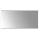 vidaXL Zrkadlo do kúpeľne s LED Priehľadná 100 x 50 cm tvrdené sklo – Obrázok 2
