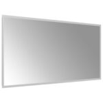 vidaXL Zrkadlo do kúpeľne s LED Priehľadná 100 x 50 cm tvrdené sklo – Obrázok 4