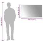 vidaXL Zrkadlo do kúpeľne s LED Priehľadná 100 x 60 cm tvrdené sklo – Obrázok 6