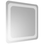 vidaXL Zrkadlo do kúpeľne s LED Priehľadná 40 x 40 cm tvrdené sklo – Obrázok 4