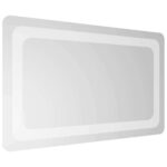 vidaXL Zrkadlo do kúpeľne s LED Priehľadná 50 x 30 cm tvrdené sklo – Obrázok 4
