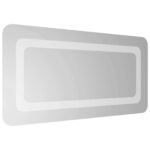 vidaXL Zrkadlo do kúpeľne s LED Priehľadná 60 x 30 cm tvrdené sklo – Obrázok 4