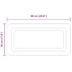 vidaXL Zrkadlo do kúpeľne s LED Priehľadná 60 x 30 cm tvrdené sklo – Obrázok 5