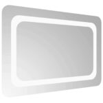 vidaXL Zrkadlo do kúpeľne s LED Priehľadná 60 x 40 cm tvrdené sklo – Obrázok 4