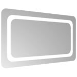 vidaXL Zrkadlo do kúpeľne s LED Priehľadná 70 x 40 cm tvrdené sklo – Obrázok 4