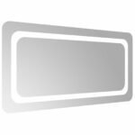 vidaXL Zrkadlo do kúpeľne s LED Priehľadná 80 x 40 cm tvrdené sklo – Obrázok 4