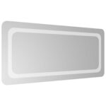 vidaXL Zrkadlo do kúpeľne s LED Priehľadná 90 x 40 cm tvrdené sklo – Obrázok 4