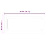 vidaXL Zrkadlo do kúpeľne s LED Priehľadná 90 x 40 cm tvrdené sklo – Obrázok 5