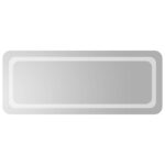 vidaXL Zrkadlo do kúpeľne s LED Priehľadná 100 x 40 cm tvrdené sklo – Obrázok 2