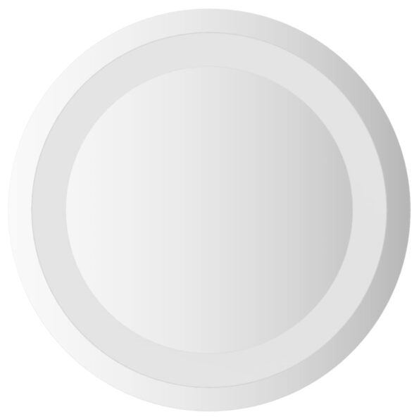 vidaXL Zrkadlo do kúpeľne s LED Priehľadná Ø 30 cm tvrdené sklo – Obrázok 2