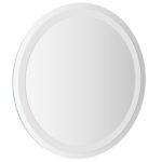 vidaXL Zrkadlo do kúpeľne s LED Priehľadná Ø 50 cm tvrdené sklo – Obrázok 5