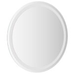vidaXL Zrkadlo do kúpeľne s LED Priehľadná Ø 60 cm tvrdené sklo – Obrázok 4