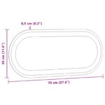 vidaXL Zrkadlo do kúpeľne s LED Priehľadná 70 x 30 cm tvrdené sklo – Obrázok 10