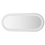 vidaXL Zrkadlo do kúpeľne s LED Priehľadná 70 x 30 cm tvrdené sklo – Obrázok 2