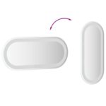 vidaXL Zrkadlo do kúpeľne s LED Priehľadná 70 x 30 cm tvrdené sklo – Obrázok 9