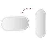 vidaXL Zrkadlo do kúpeľne s LED Priehľadná 80 x 35 cm tvrdené sklo – Obrázok 10