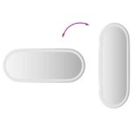 vidaXL Zrkadlo do kúpeľne s LED Priehľadná 90 x 40 cm tvrdené sklo – Obrázok 10