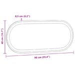 vidaXL Zrkadlo do kúpeľne s LED Priehľadná 90 x 40 cm tvrdené sklo – Obrázok 11