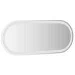 vidaXL Zrkadlo do kúpeľne s LED Priehľadná 90 x 40 cm tvrdené sklo – Obrázok 5