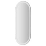 vidaXL Zrkadlo do kúpeľne s LED Priehľadná 90 x 40 cm tvrdené sklo – Obrázok 6